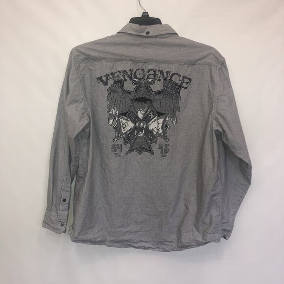 Decoded 100% Cotton XL Long Sleeve Button Front Flip Cuff Striped Shirt - Picture 2 of 9